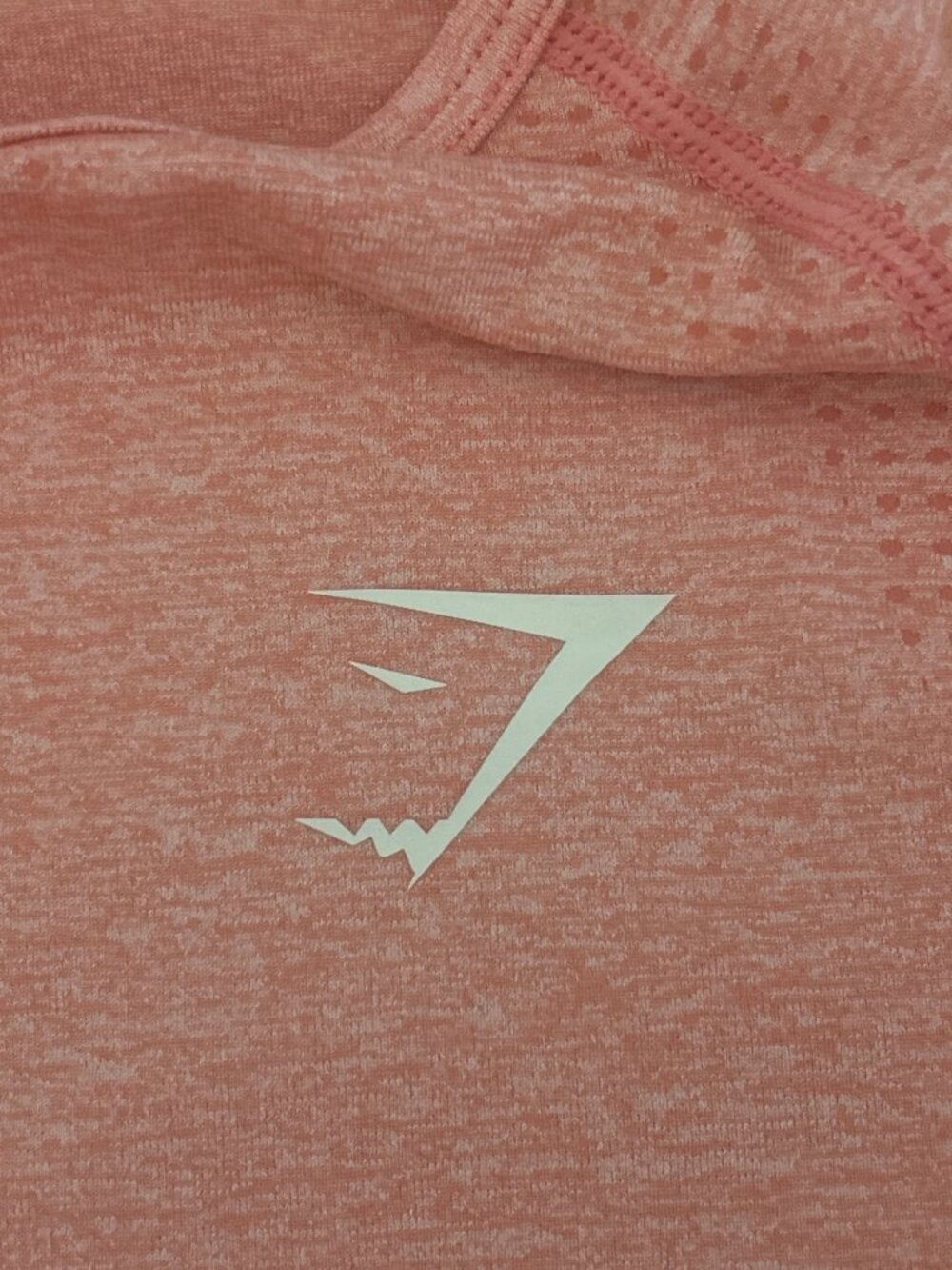 Gymshark Womens Seamless Long Sleeve Workout Top Pink Thumbholes Size S - Picture 5 of 11